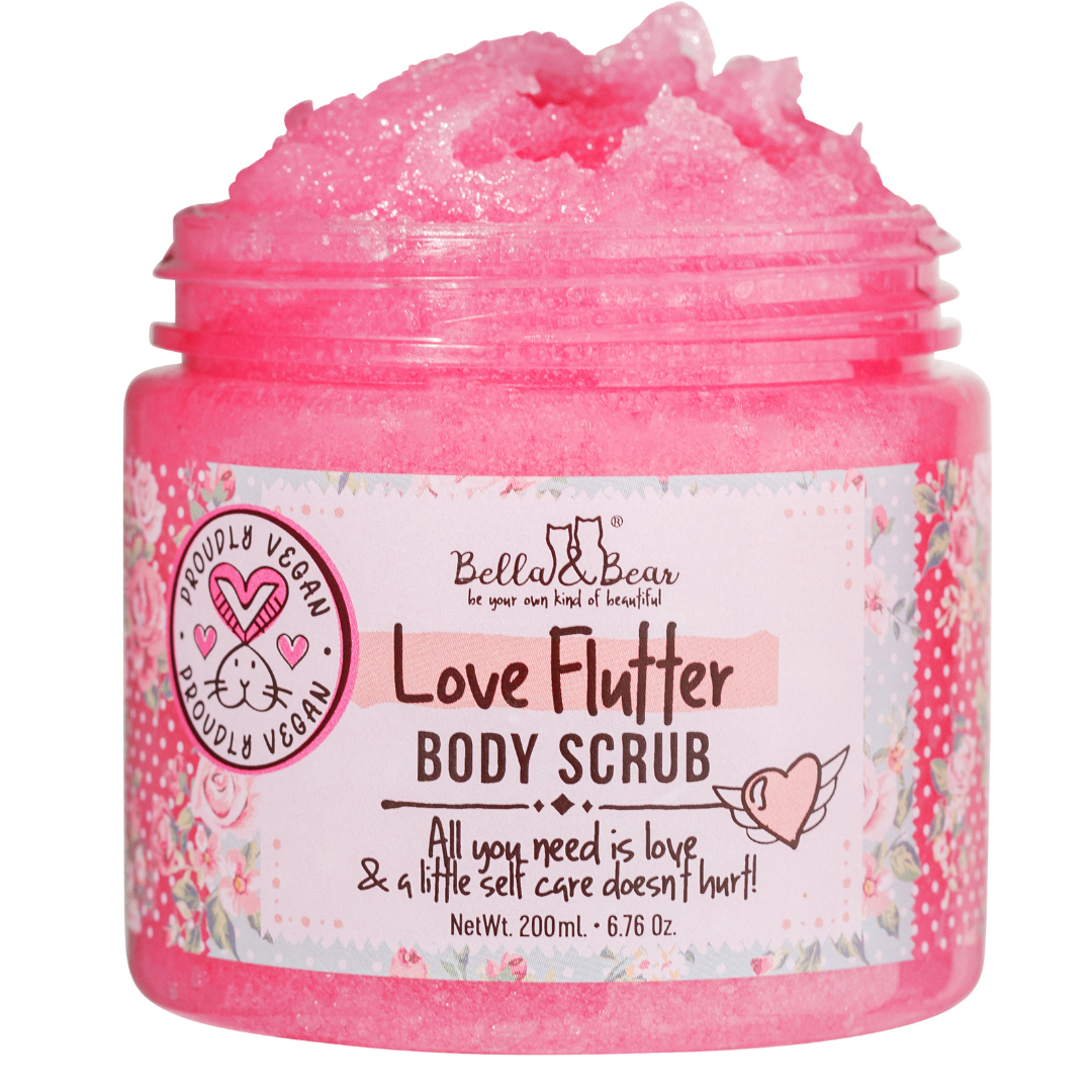 Love Flutter Gift Set | Body Scrub | Body Butter | Valentines Gift