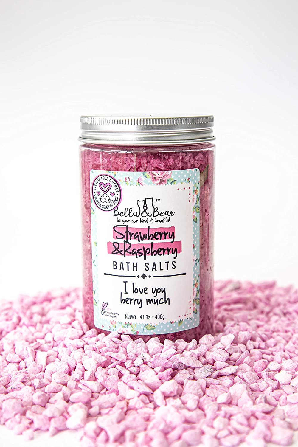 Bella and Bear Bath & Body Care Strawberry & Raspberry Bath Salts X 12 -C