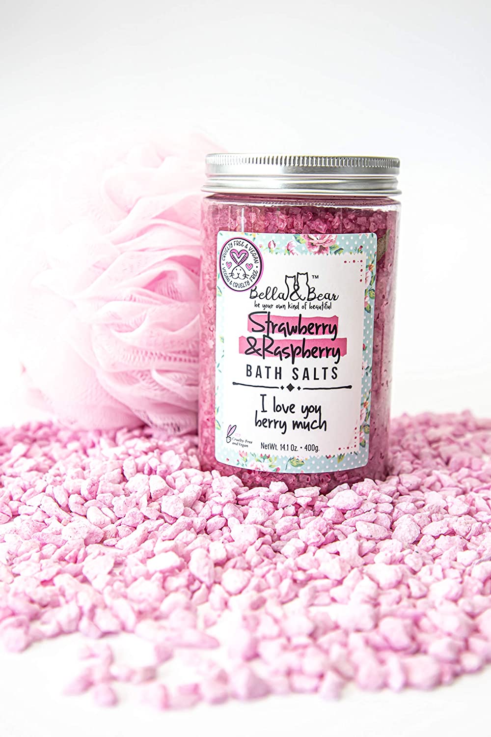Bella and Bear Bath & Body Care Strawberry & Raspberry Bath Salts X 12 -C