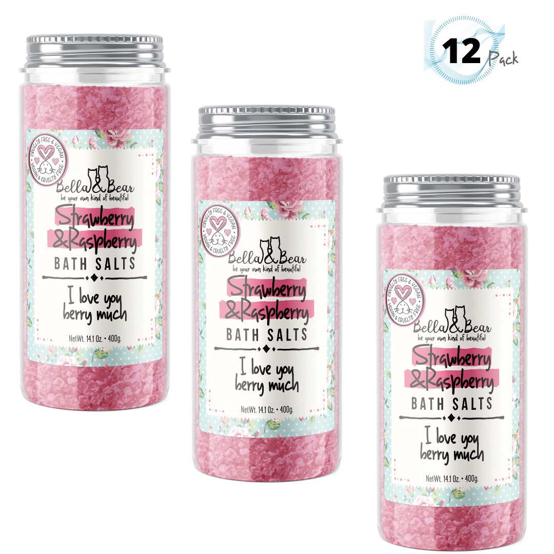 Bella and Bear Bath & Body Care Strawberry & Raspberry Bath Salts X 12 -C