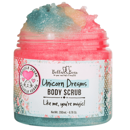 Bella and Bear Bath & Body Care 6.7oz Unicorn Dreams 3 in-1 Body Scrub, Wash & Moisturizer x 12 units per case