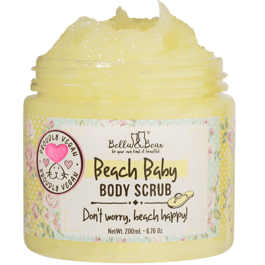 Bella and Bear Bath & Body Care 6.7oz Vegan & Cruelty Free Beach Baby Body Scrub x 6 units per case