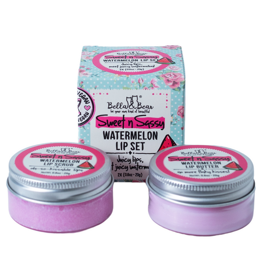 Sweet 'n' Sassy Watermelon Lip Set - Lip Scrub & Lip Butter