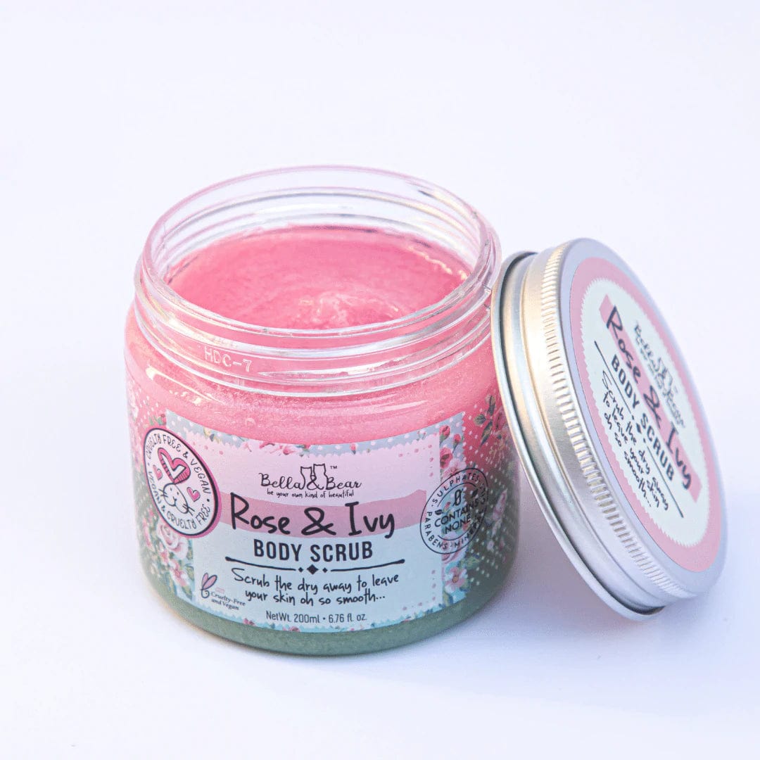 Bella and Bear Skin Care Rose & Ivy Body Scrub 6.7oz X 12 Units -C